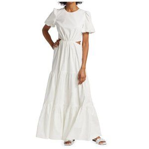Wayf Plaza Cutout Tiered Maxi Dress